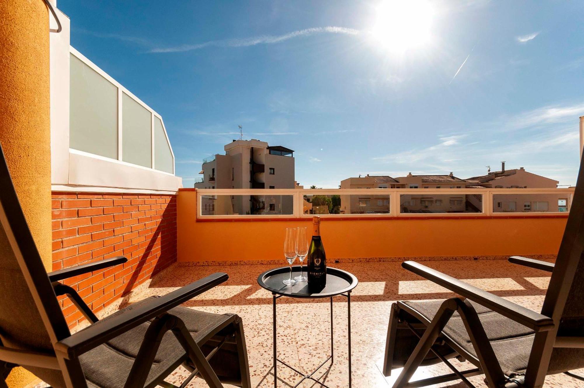 Primera Linea, Gran Terraza, Maravillosas Vistas, Alto Standing Villajoyosa Kültér fotó